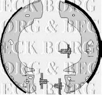 BORG & BECK bbs6194 -  Комплект тормозных колодок
